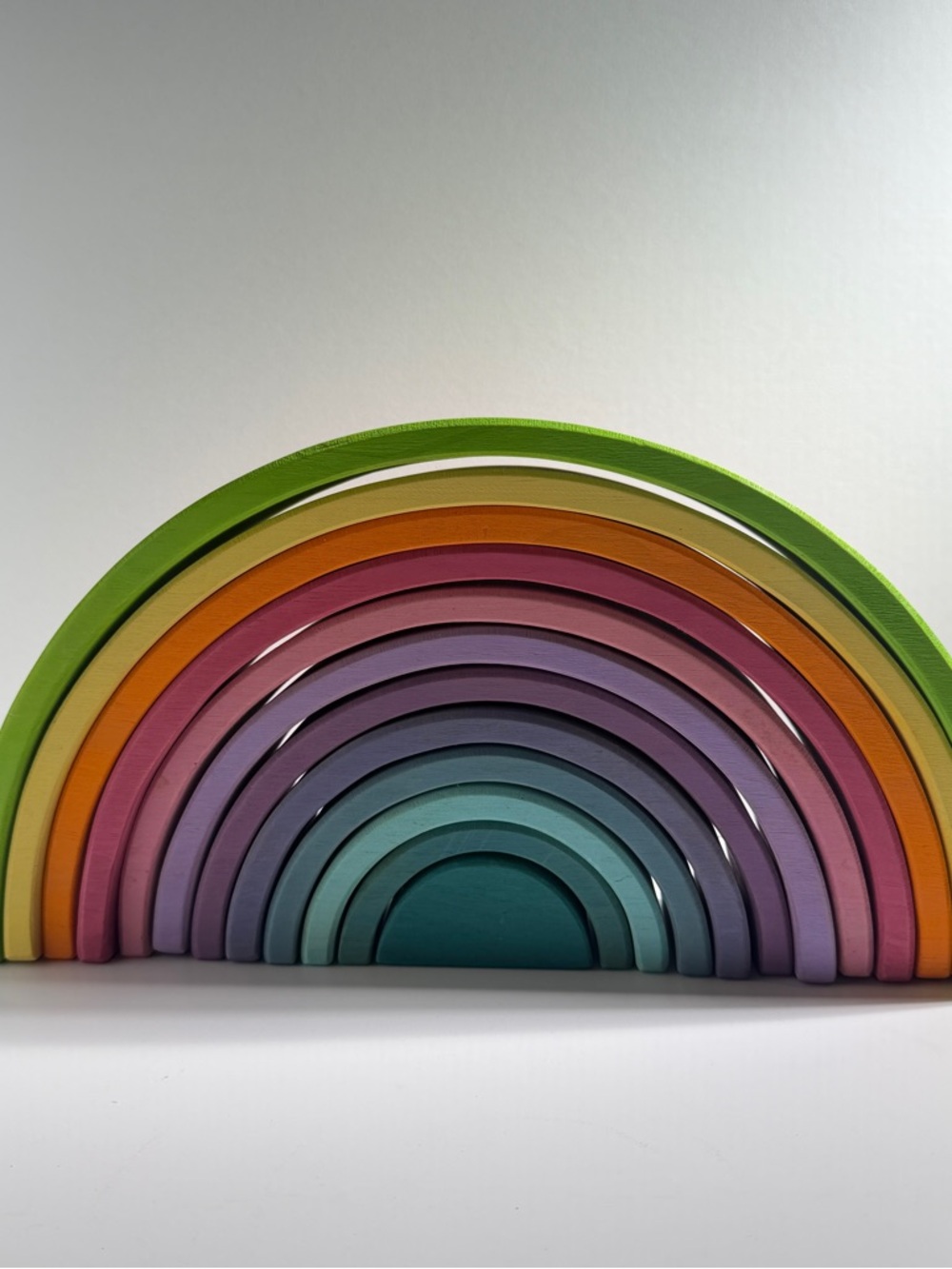 Colorful Wooden Rainbow Stacker - Picture 4 of 10
